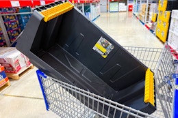 Member's Mark Heavy-Duty Large Stackable Storage Bin, $13.86 at Sam's Club card image