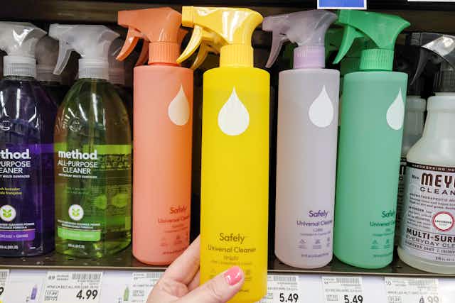 Safely Universal Cleaners: Get 2 Bottles for $3.74 at Kroger card image