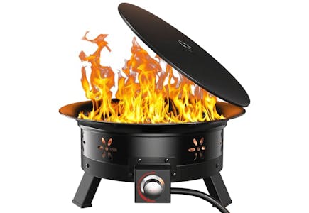 Propane Fire Pit With Grill Grate