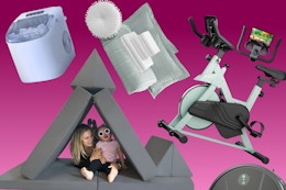 5 deals over 50% off: Ice machine, kids' play couch, exercise bike, bedding set & robot vacuum