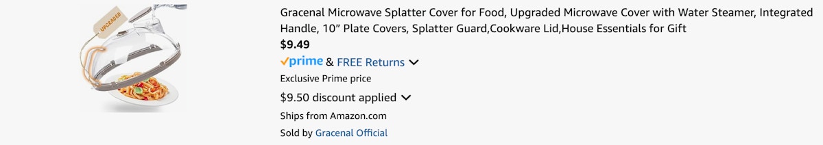 Amazon Microwave Splatter Cover 2025 3