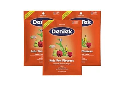 2 Dentek Kids' Flossers 3-Packs