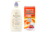 1 Children's Motrin + 1 Aveeno Baby