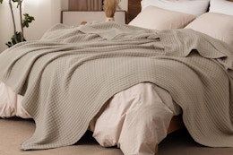 King-Size Muslin Blanket, Just $32.49 on Amazon (Reg. $65) card image