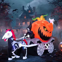 Halloween Inflatable Pumpkin Carriage