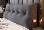 dark gray wedge pillow