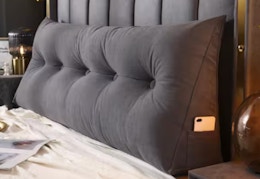 dark gray wedge pillow