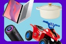 HP Chromebook, Dutch Oven, Spiderman ATV, wireless speaker