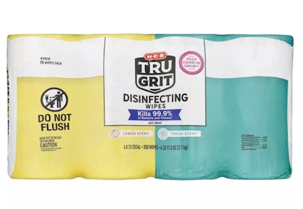 H-E-B Disinfecting Wipes 4-Pack