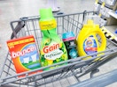 tide simply downy gain bounce products in walgreens cart