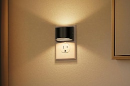 night light plugged into outlet