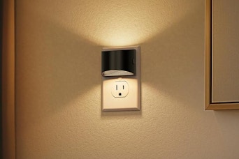 night light plugged into outlet