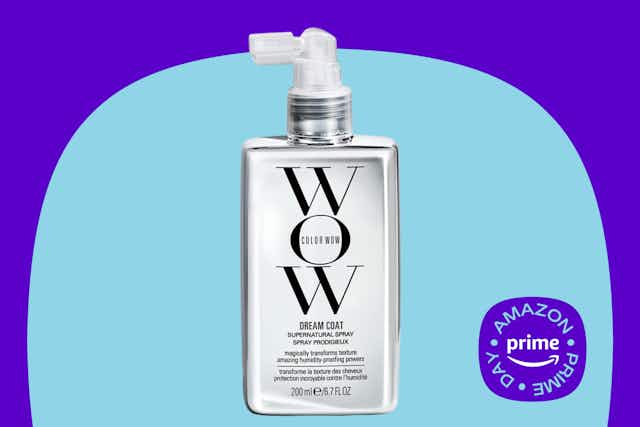 Top-Rated Color Wow Dream Coat Spray, $21 on Amazon Prime Day card image