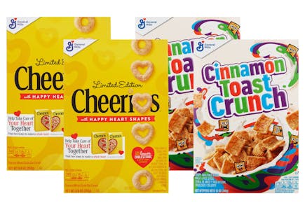 4 General Mills Cereal Boxes