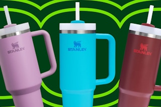 stanley tumblers on a grid