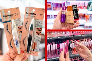 drugstore makeup collage