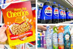 family dollar pepsi, honey nut cheerios, febreze 3-photo collage