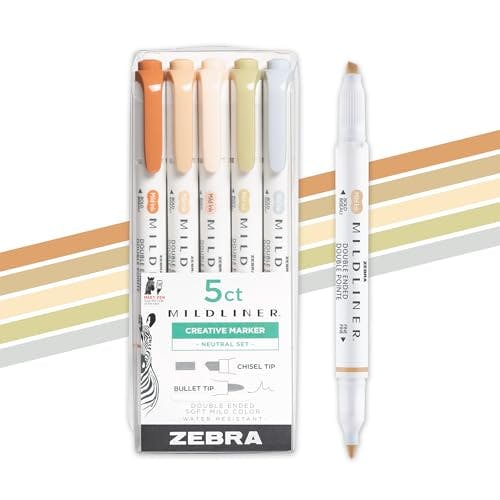 Zebra Pen Mildliner 5-Pack