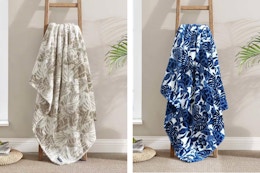 Score Tommy Bahama Plush Throw Blankets for Just $15 at The Home Depot card image