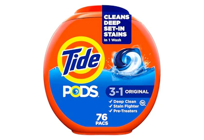 4 Tide Pods Tubs