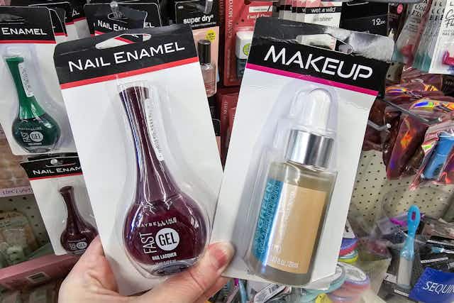 Get Full-Size Maybelline Foundation or Nail Polish for $1.25 at Dollar Tree card image