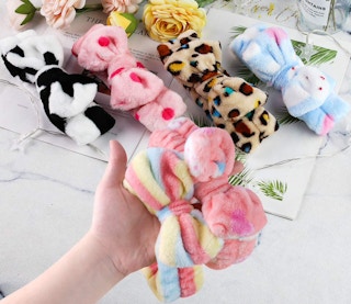 colorful printed bow headbands