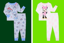 Paw Patrol and Minnie Mouse pajamas