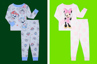 Paw Patrol and Minnie Mouse pajamas