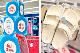 target deal days sandals
