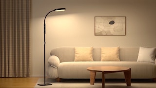 led floor lamp in a living room