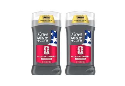 2 Dove Men+Care Deodorant Sticks