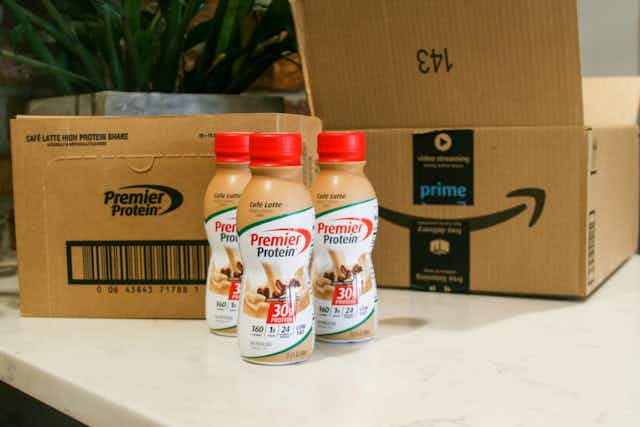 Premier Protein Shakes: Spend $40, Get $10 Amazon Credit card image