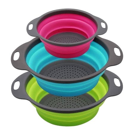 Collapsible Silicone Colander Set