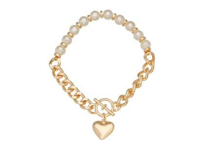 Nine West Heart Bracelet