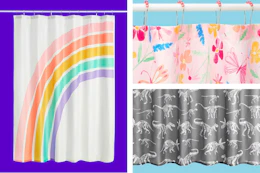 Three Your Zone shower curtain styles 