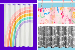 Three Your Zone shower curtain styles