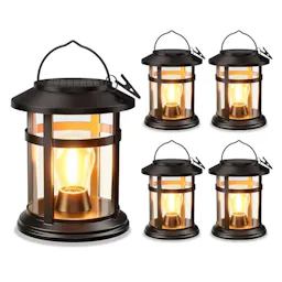 Solar Hanging Lanterns 4-Pack