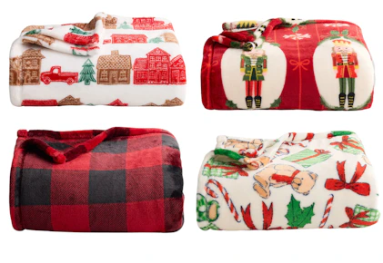 Holiday Oversized Plush Throw