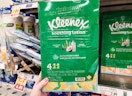 Kleenex tissues in aisle
