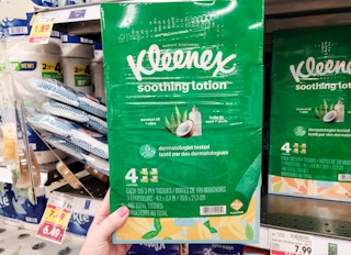 Kleenex tissues in aisle
