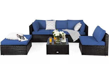 Tangkula Patio Sectional Set