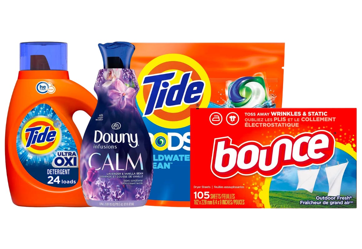 4 P&G Laundry Products