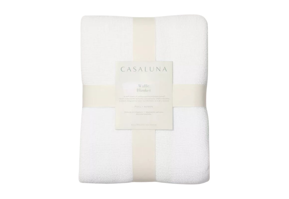 Casaluna Micro Waffle Blanket