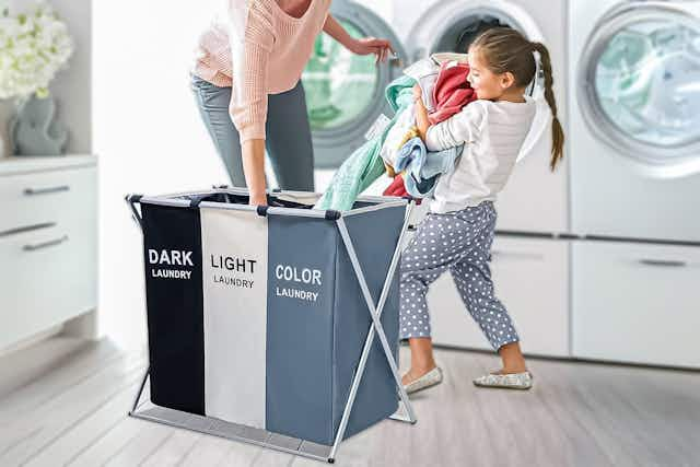 Large Laundry Hamper on Sale at Walmart for $19 — Beats Amazon’s Price card image