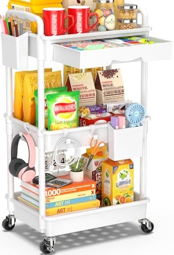 3-Tier Rolling Storage Cart