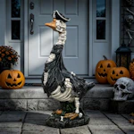 Halloween Skeleton Porch Goose