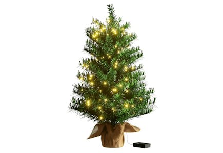 Prelit Mini Christmas Tree