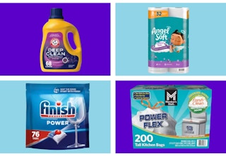 household essentials deals stock images collage