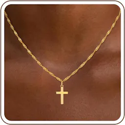 Gold Plated Cross Necklace