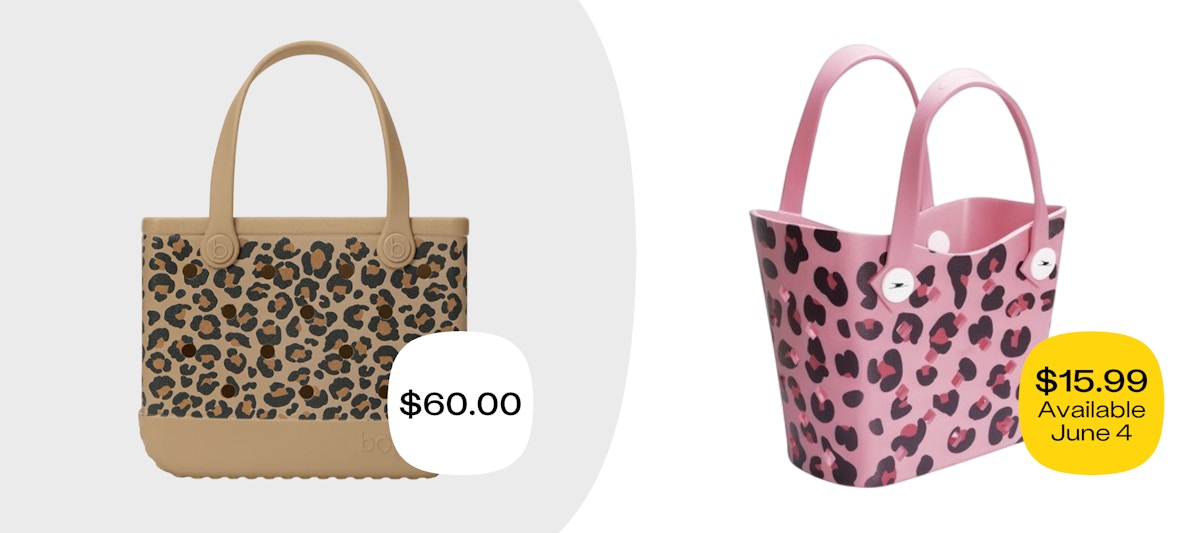 Aldi Mini Bogg Bag Dupe Price Comparison